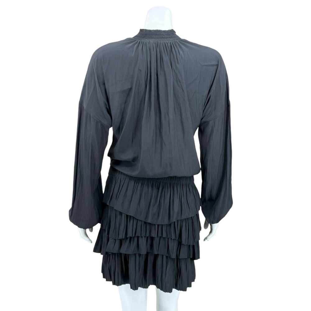 Ramy Brook Dress Women XS Black Juno Tiered Mini Pullover Party Cocktail LBD NWT - Picture 5 of 10
